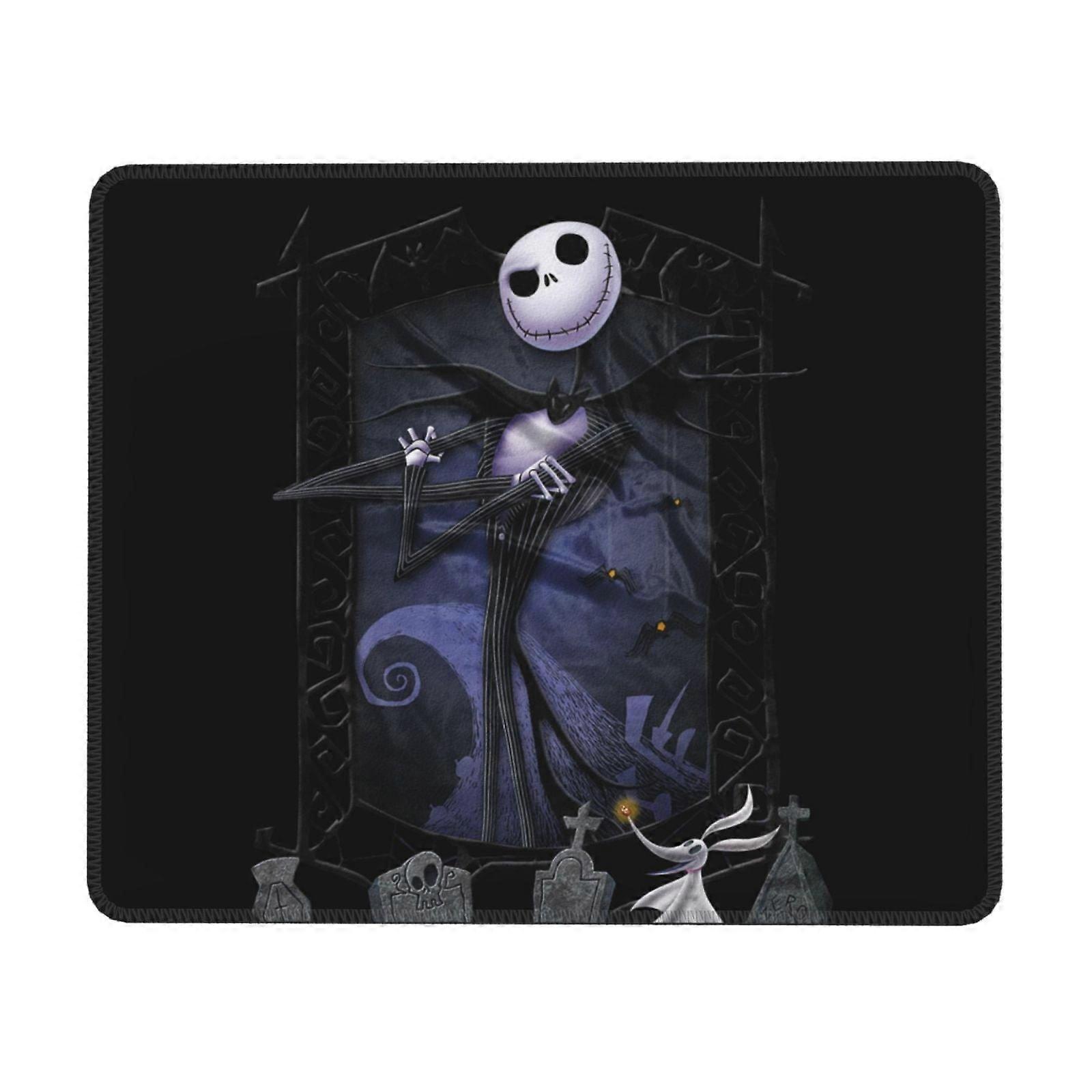 The Nightmare Before Christmas Rubber Edge Mouse Pad, Compatible with Computers & Laptops, for Office, Writing, Gaming