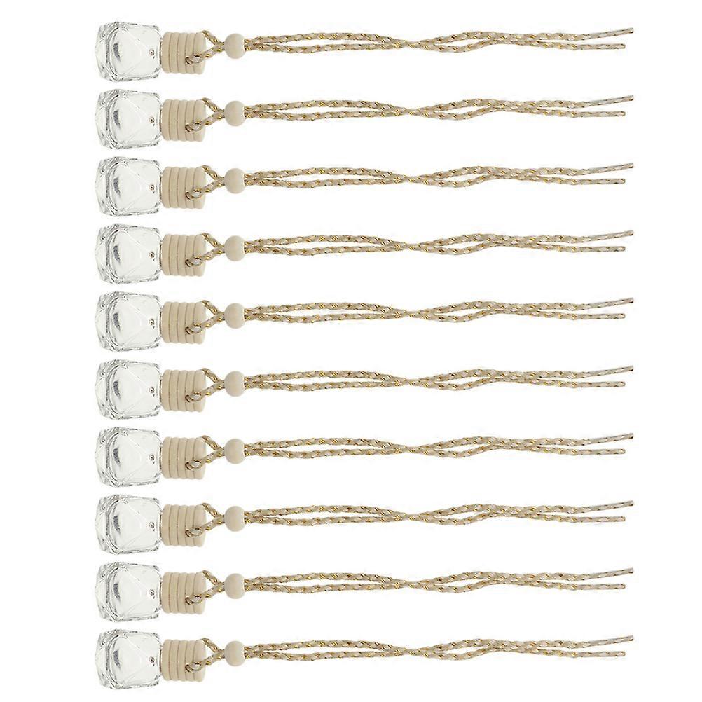 Perfume Bottle Transparent Decorative Aroma Bottle Hanging Car Diffusers 50Pcs