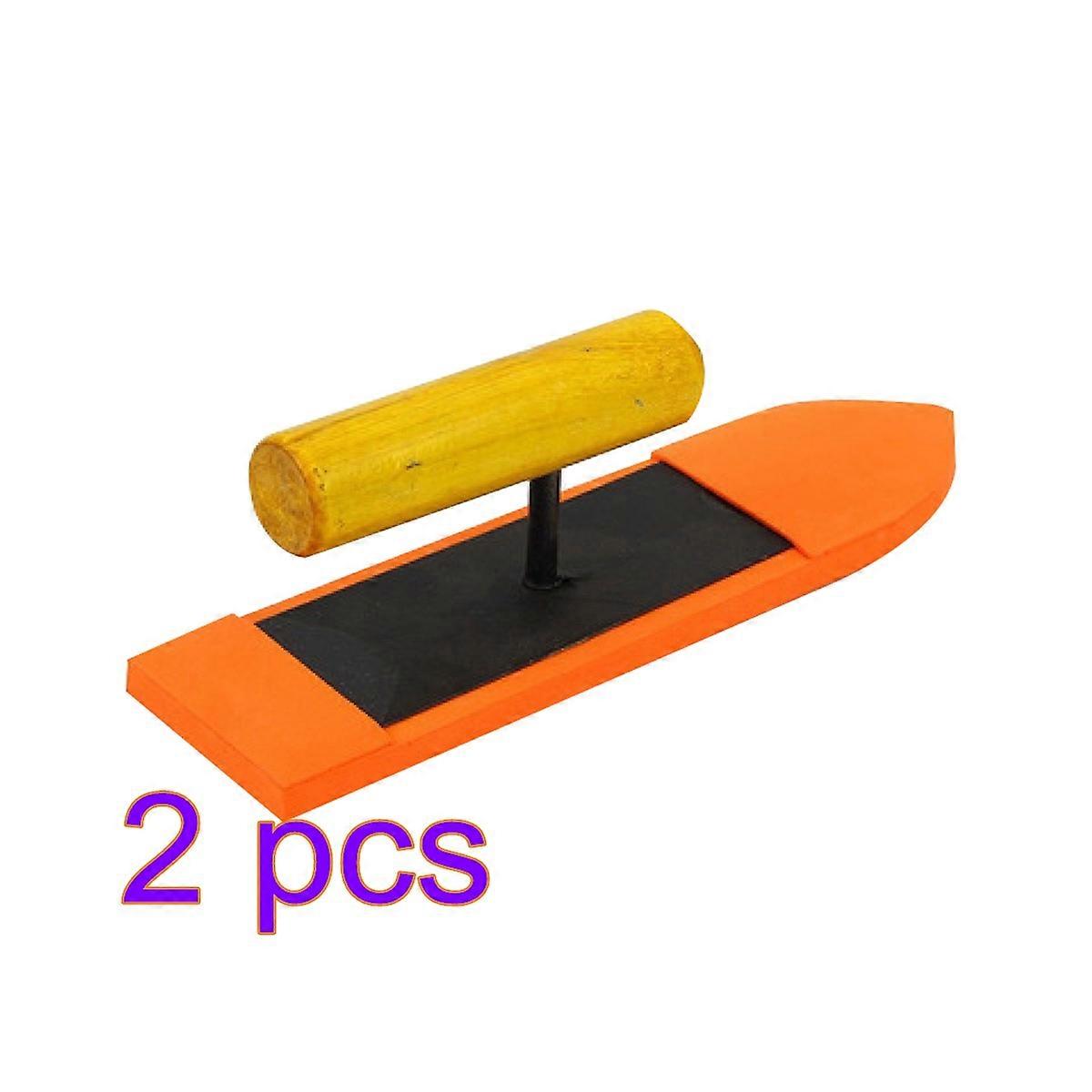 Wooden Handle Plaster Trowel Caulk for Construction 2Pcs