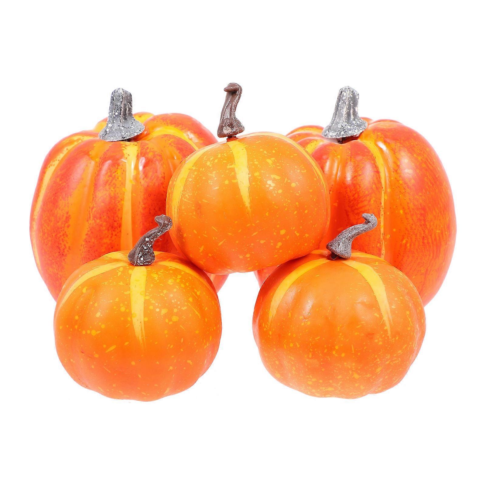 Halloween Pumpkin Ornament Halloween Layout Decor for 25Pcs