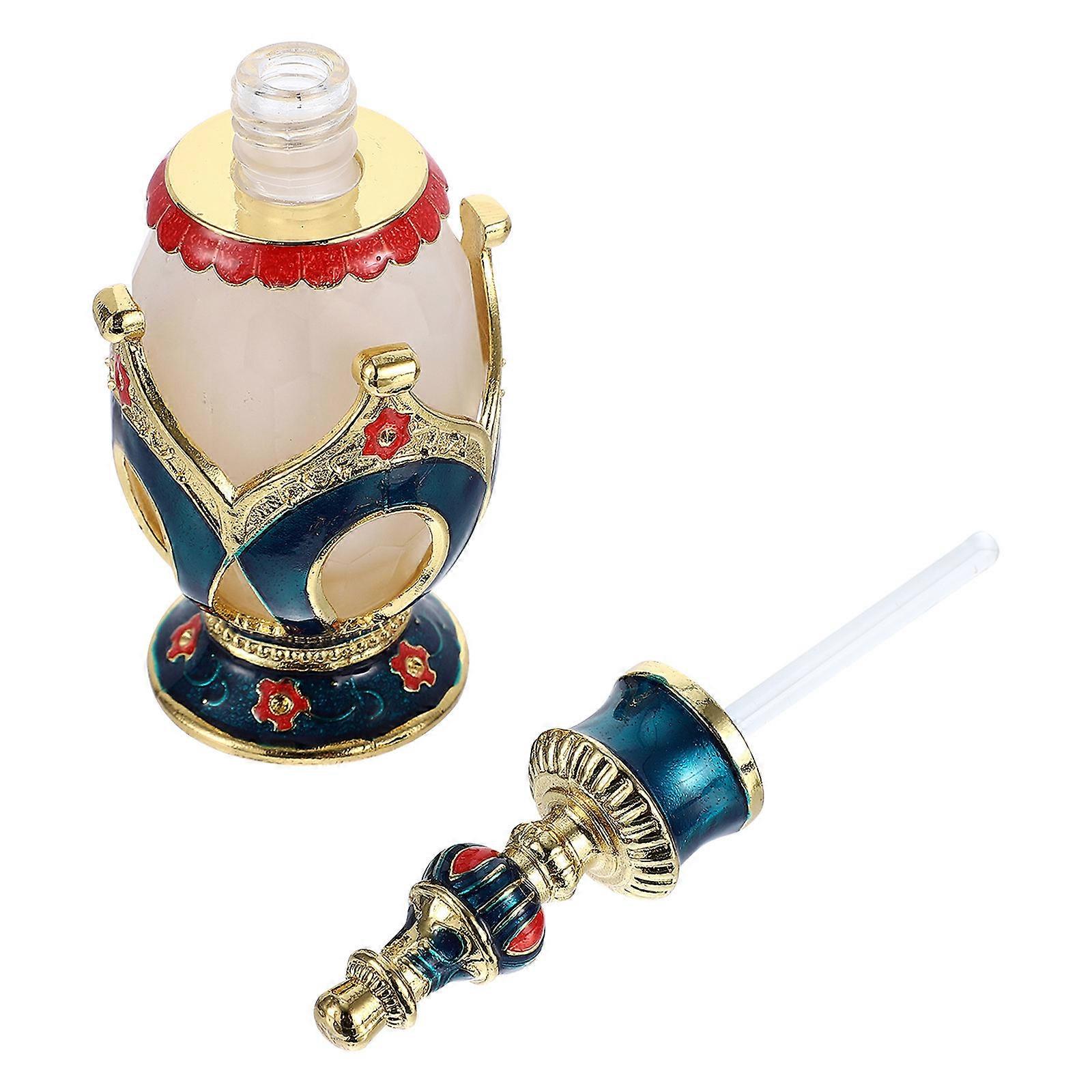 Arabic Perfume Bottles Glass Middle Eastern Style for Storage Use 3Pcs