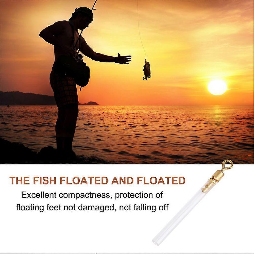 50pcs/set New Fishing Swivels With Tube Floats Adapters Accessories (M)