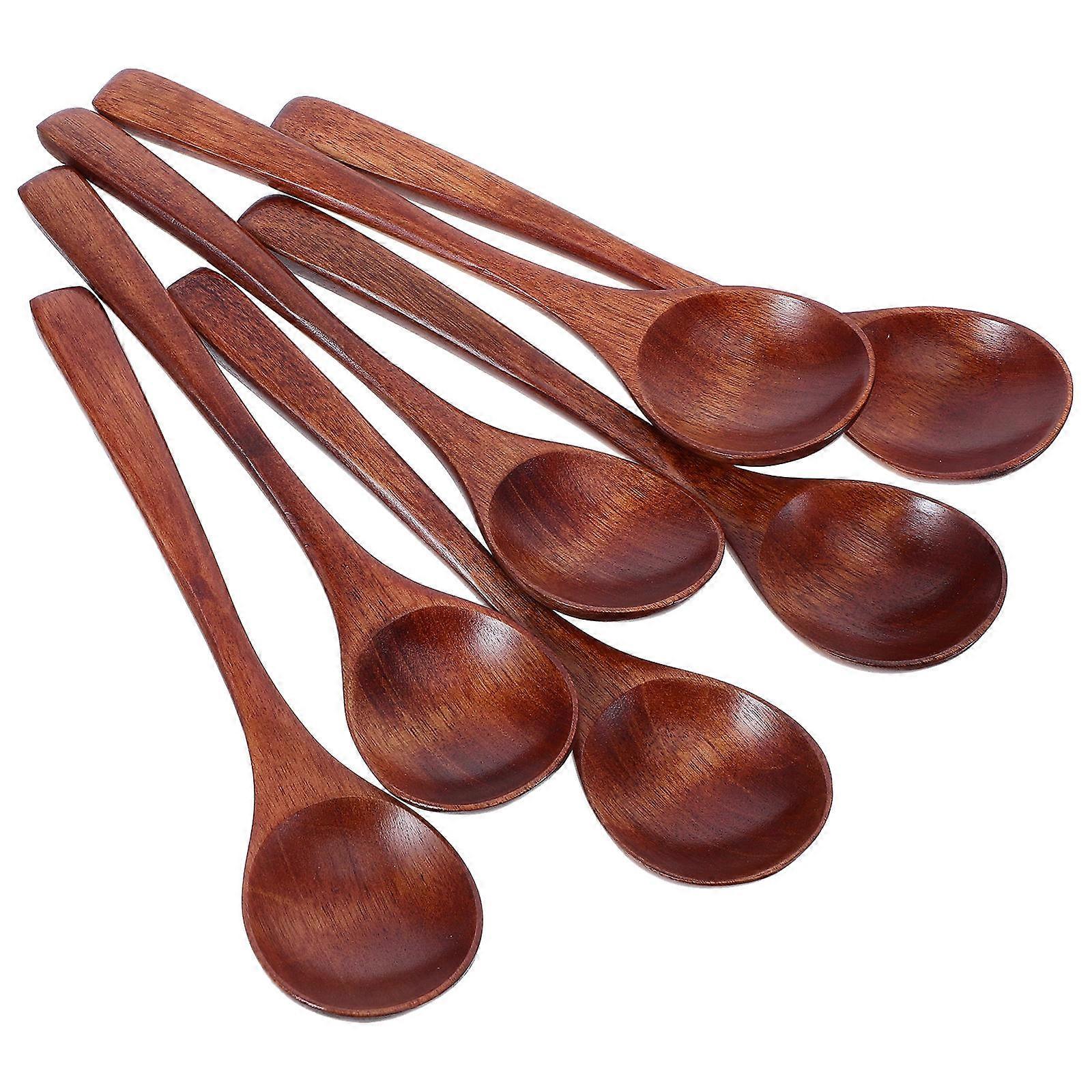 Brown Wooden Spoons for Precise Honey Scooping 35Pcs Japanese Kitchen Tools