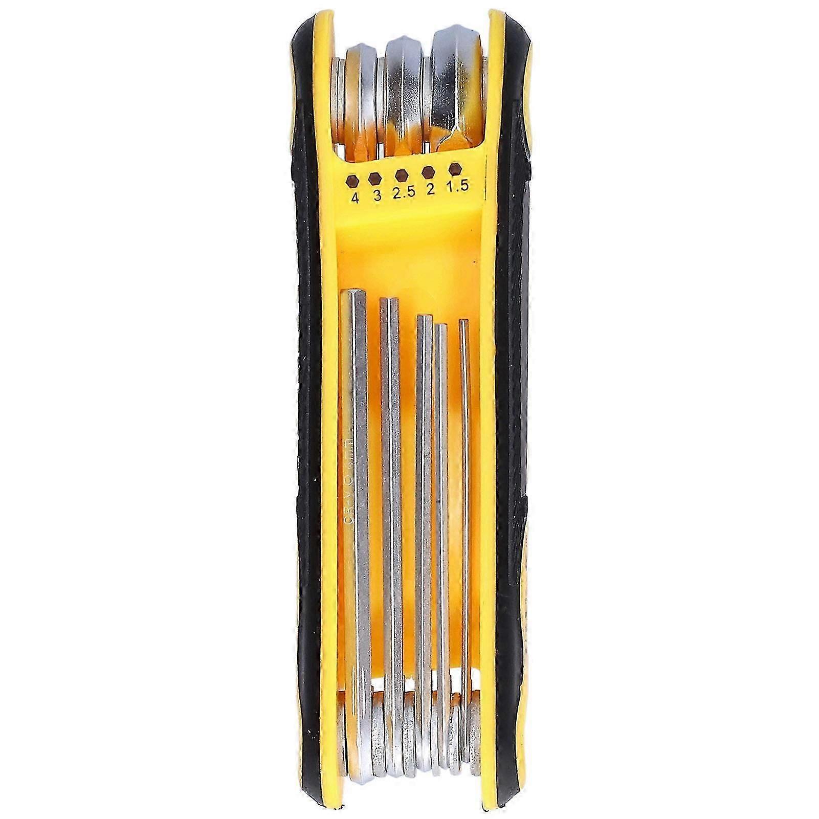 Folding hex key set wrench 8-in-1, multi-functional