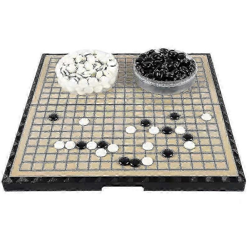 Large Magnetic Go Game Board With A Single Convex Stone Portable
