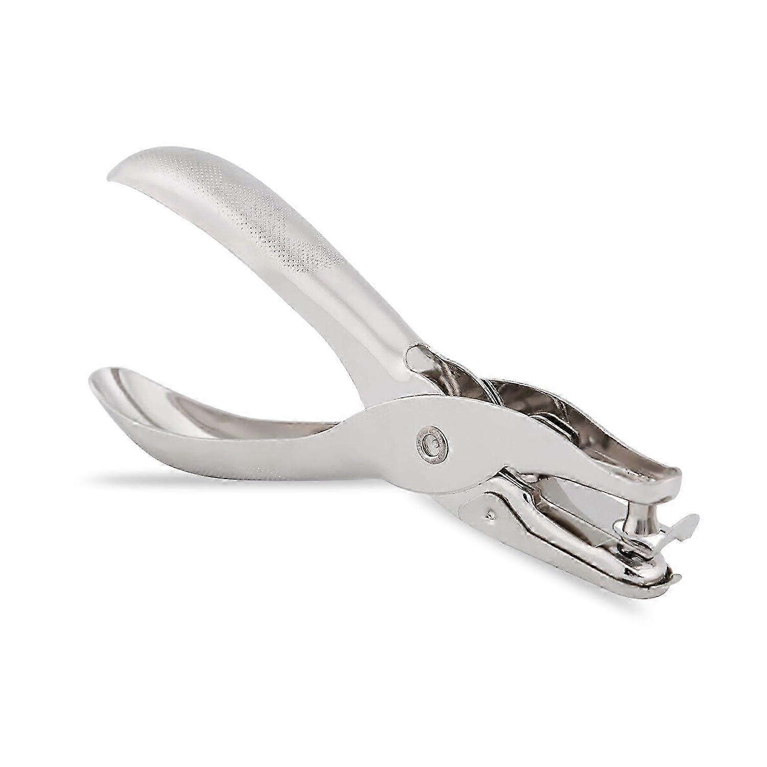 Brillaint Style Single Hole Punch Single Hole Pliers Punch One Hole Chrome Metal Perforator - 10 Sheet Capacity 26s