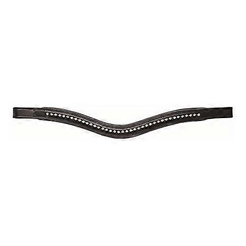 Kincade Curved Diamante Leather Browband