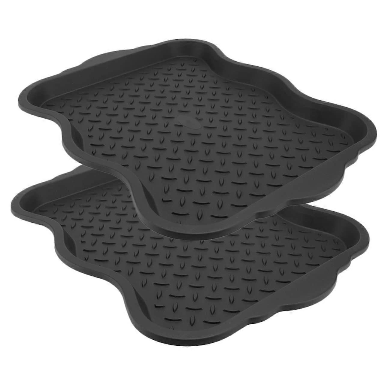 Boot Trays 2Pack Entryway Shoe Mats Indoor Outdoor MultiPurpose Shoe Storage