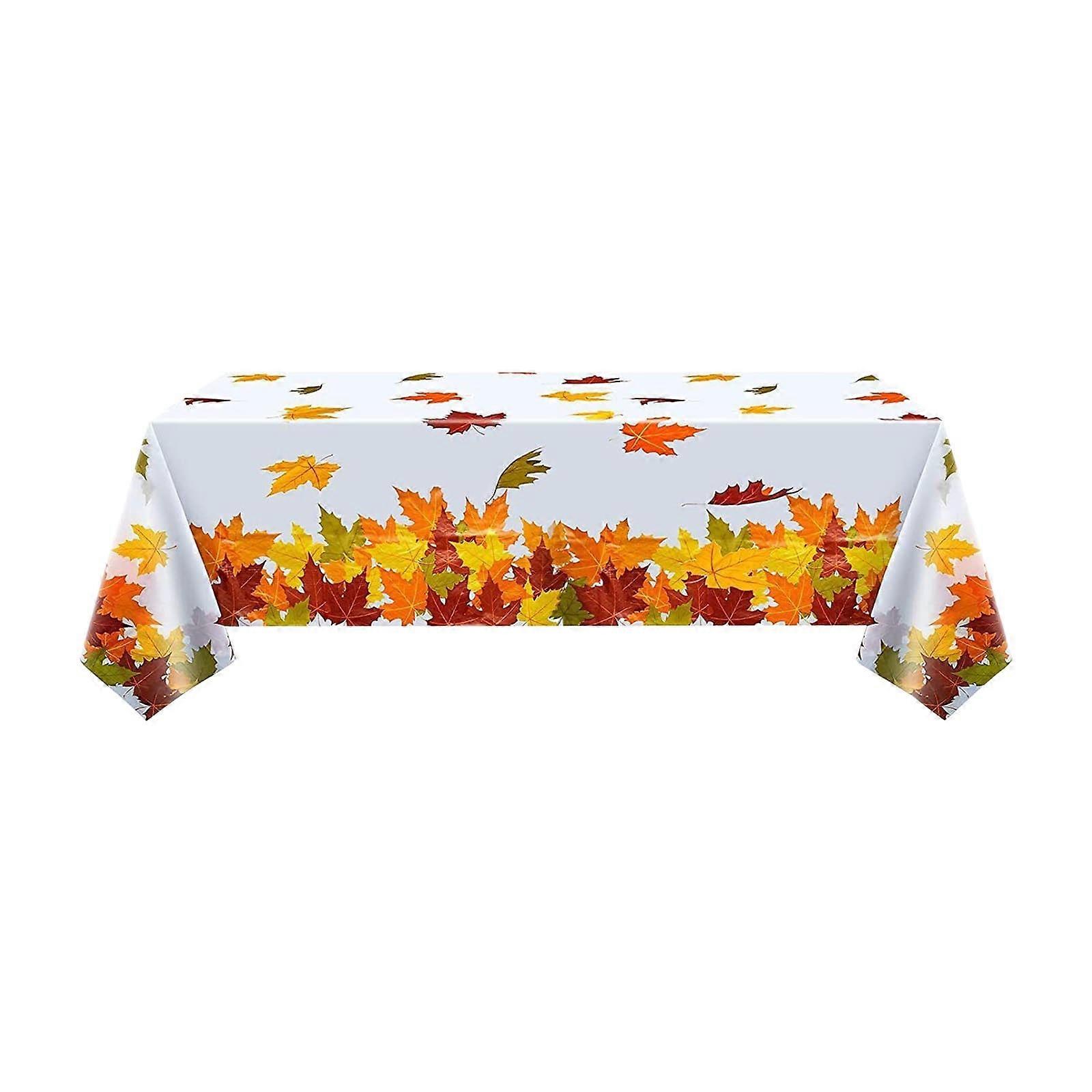 Thanksgiving Tablecloth Maple Leaf Accessories Holiday Party Background Wall Table Decoration