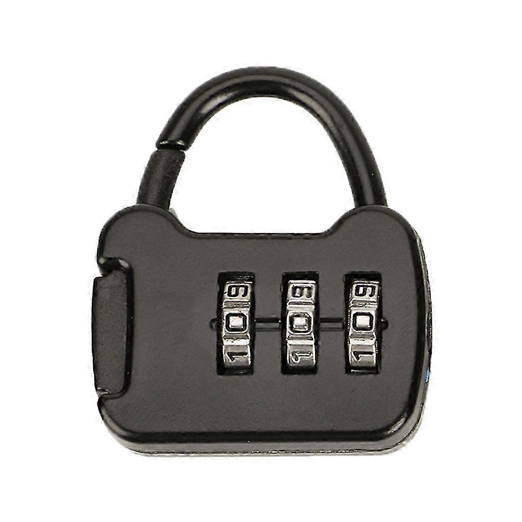 2025 Mini Padlock 3-digit Combination Lock Resettable Luggage Locks Weather-proof