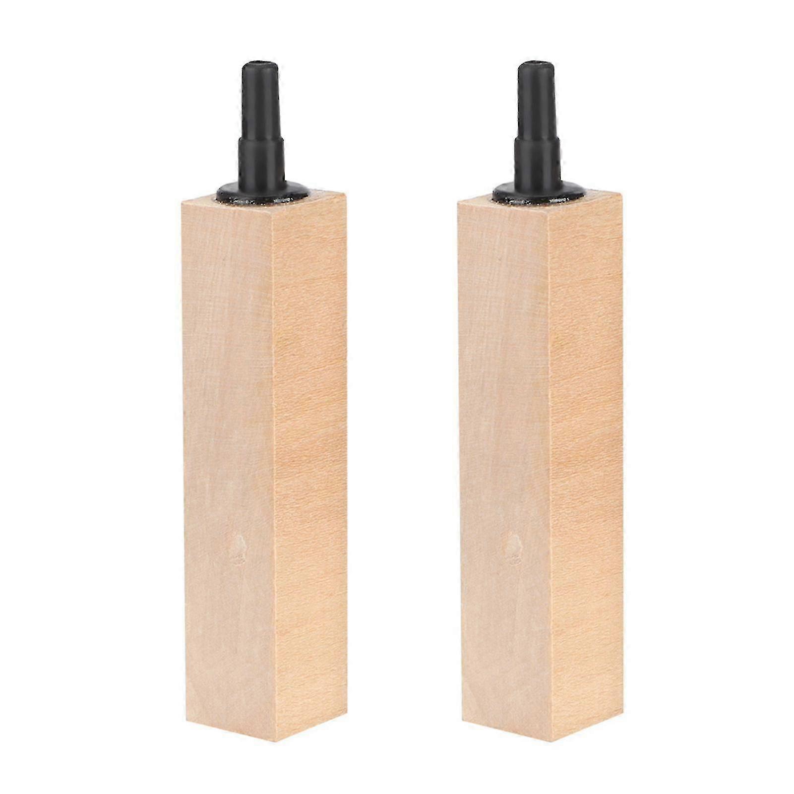 2Pcs/Set Natural Wooden Air Bubble Stone Diffuser for Fish Tank