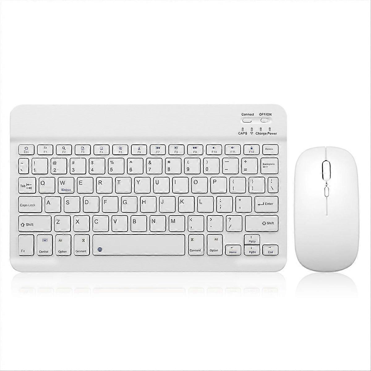 Bluetooth Keyboard with Battery-Powered Mouse for Android Windows B