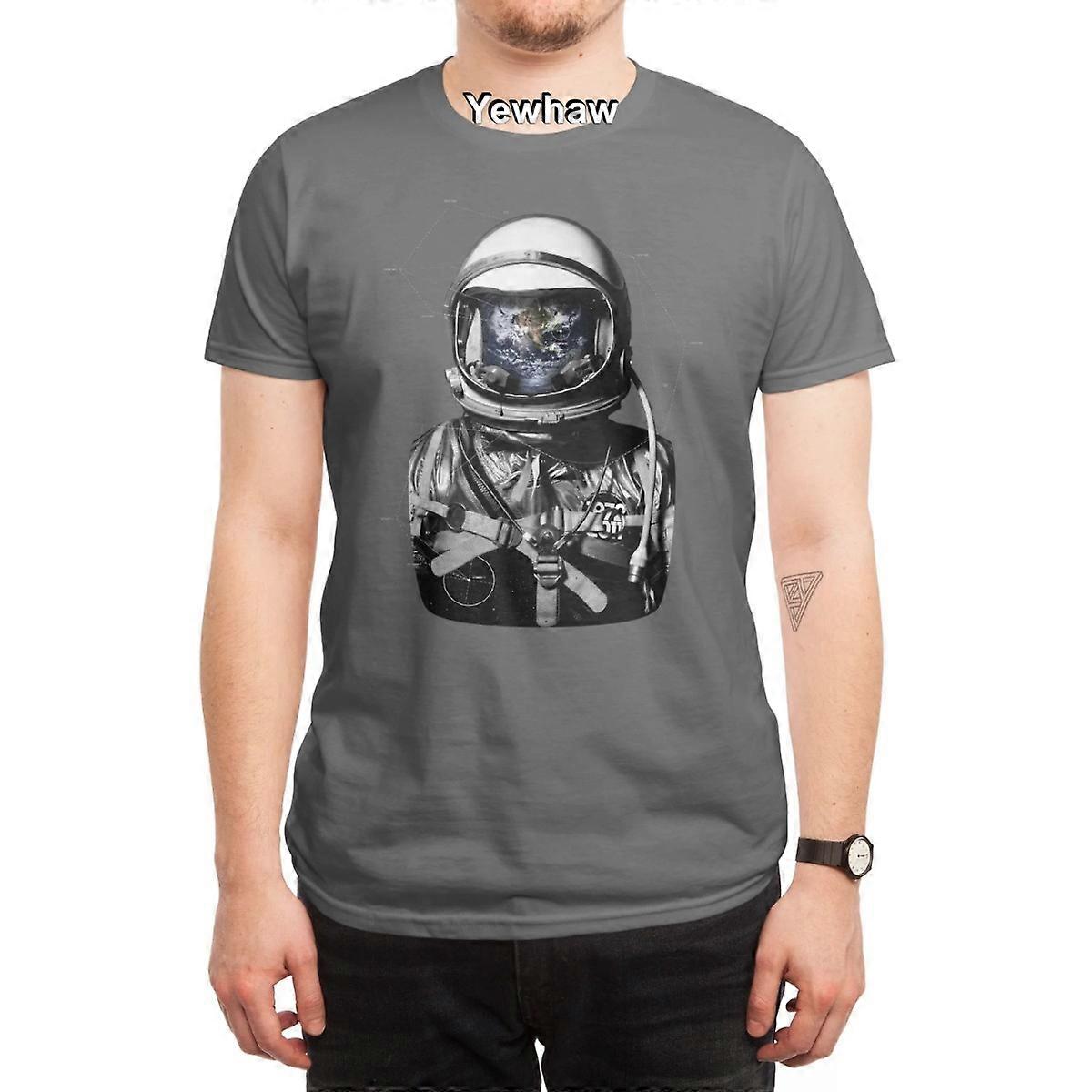 Το πρόγραμμα T-Shirt Γήινο κράνος διαστημική στολή σουρεαλιστικό διάστημα