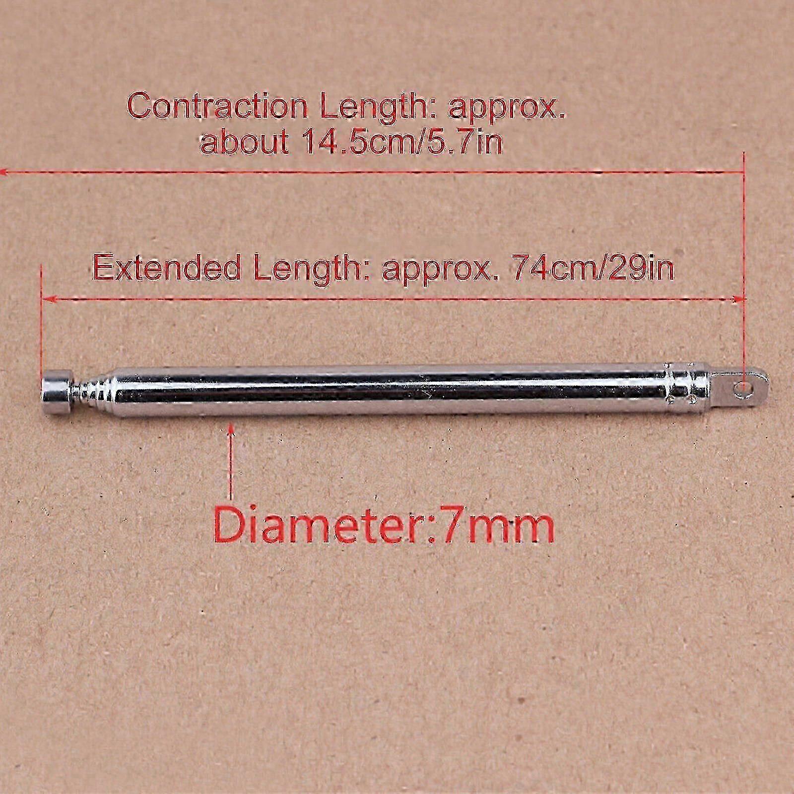 Telescopic aerial antenna for tv radio dab am/fm replacement 145mm ...