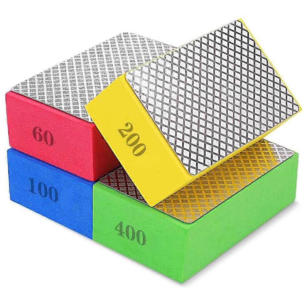4PCS Grinding Block Sanding Sponge Block Polish Accessories for
