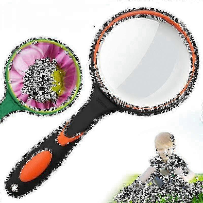 Portable Magnifier for Kids - Compact Handheld Magnifying Glass for Reading, Craft & Home Activities