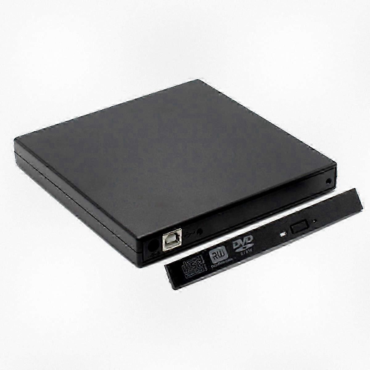 Portable USB 2.0 Slim External CD DVD RW Burner Drive for Laptop Desktop Computers
