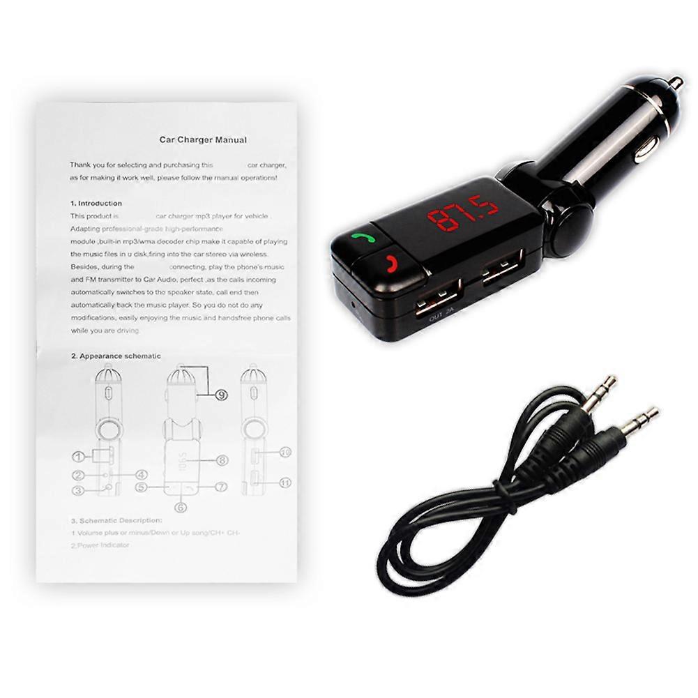 Car MP3 player with wireless Bluetooth and FM transmitter