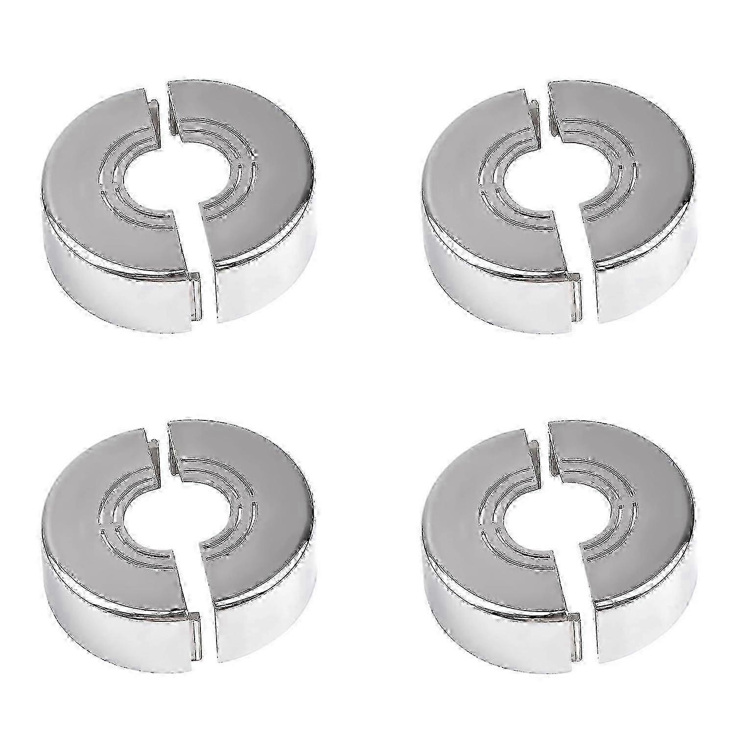 4 Piece Radiator Pipe Covers with Detachable Rosette for Radiators