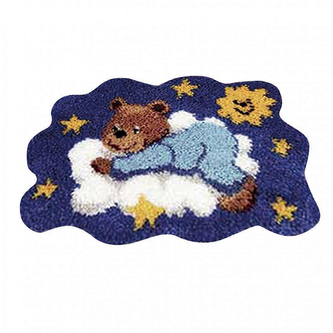 Latch Hook Kits with Basic Tool and Instructions for Making Three Dog Mats