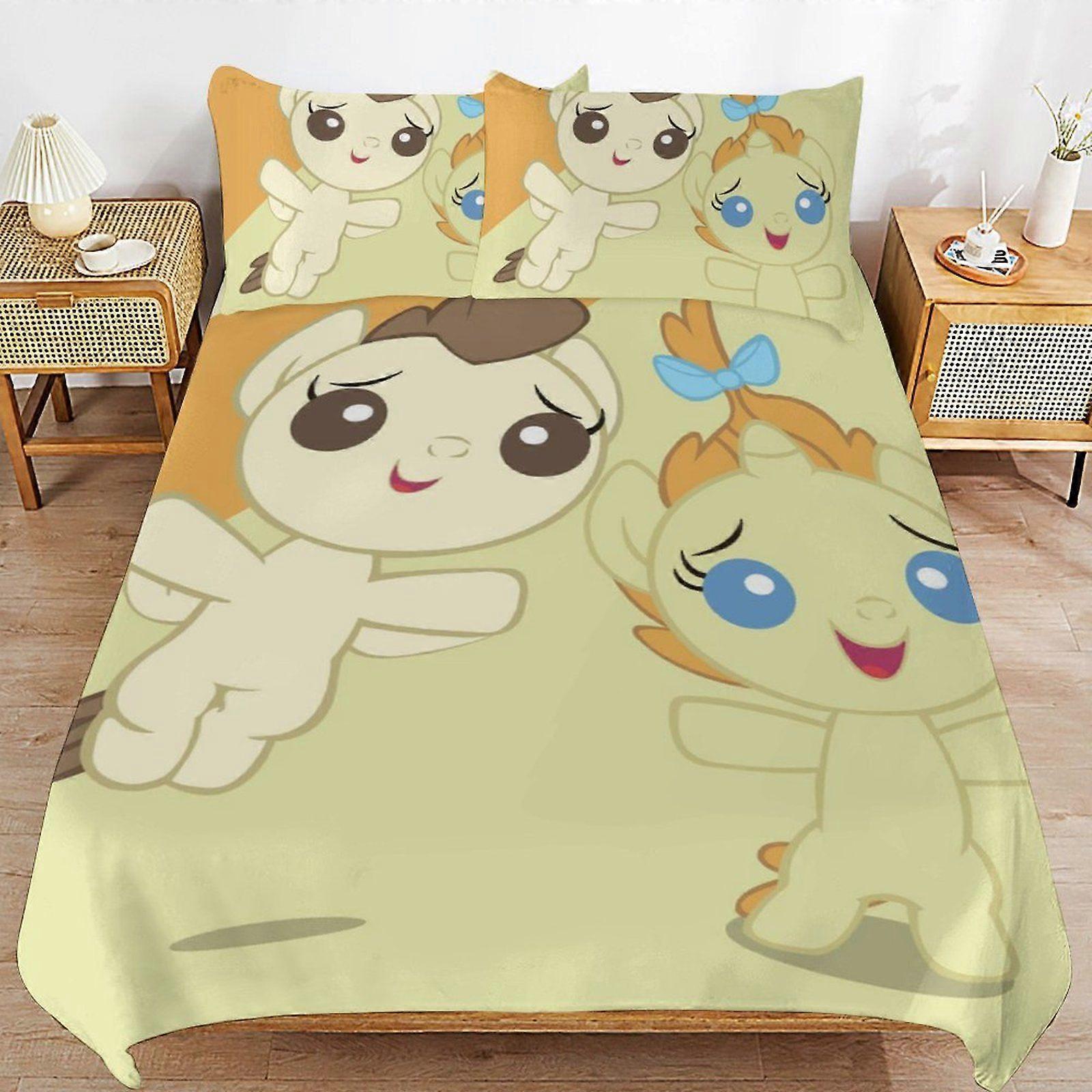 E513 My Little PonyFriendship is Magic Flexible Fit Bedding Ready Stitch Line Wrinkle Free Soft Zipper Duvet Cover Sets Use Case F513