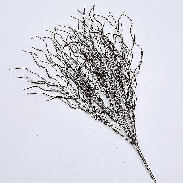 40cm sticky powder Christmas dead branches Christmas cuttings Christmas decorations Christmas dragon beard grass brown