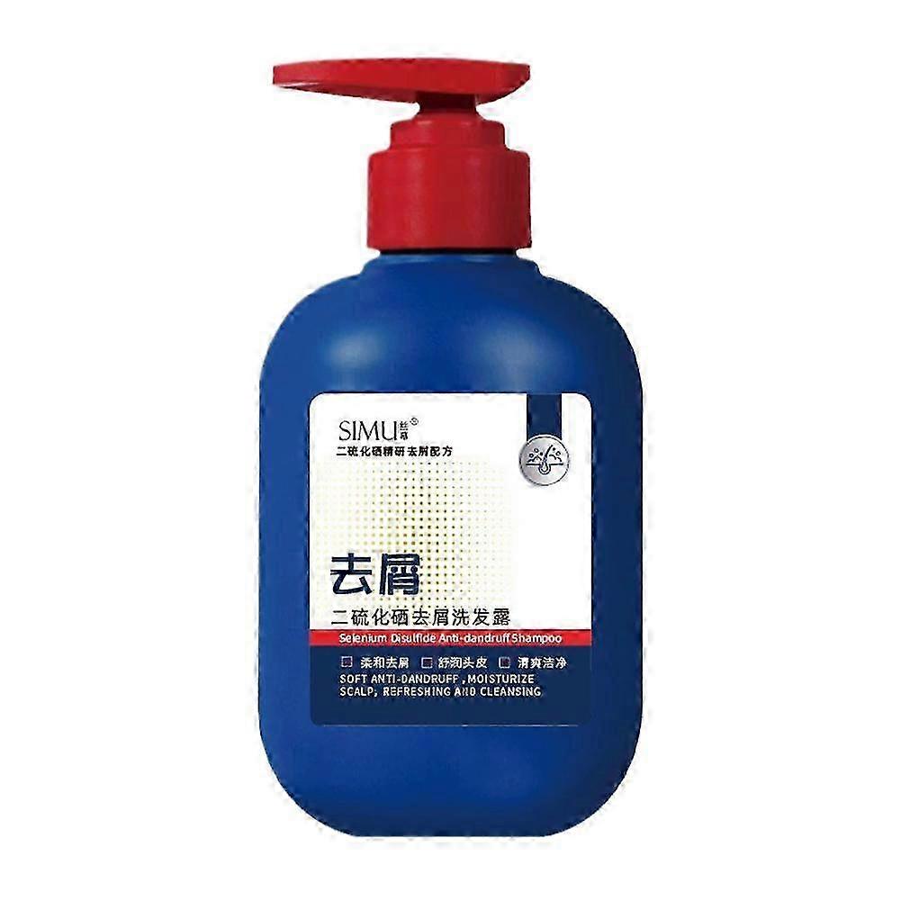 Cujmh 300ml Selenium Disulfide Anti-Dandruff Shampoo, Refreshing Oil Control, Fluffy Soft Cleansing Scalp Care