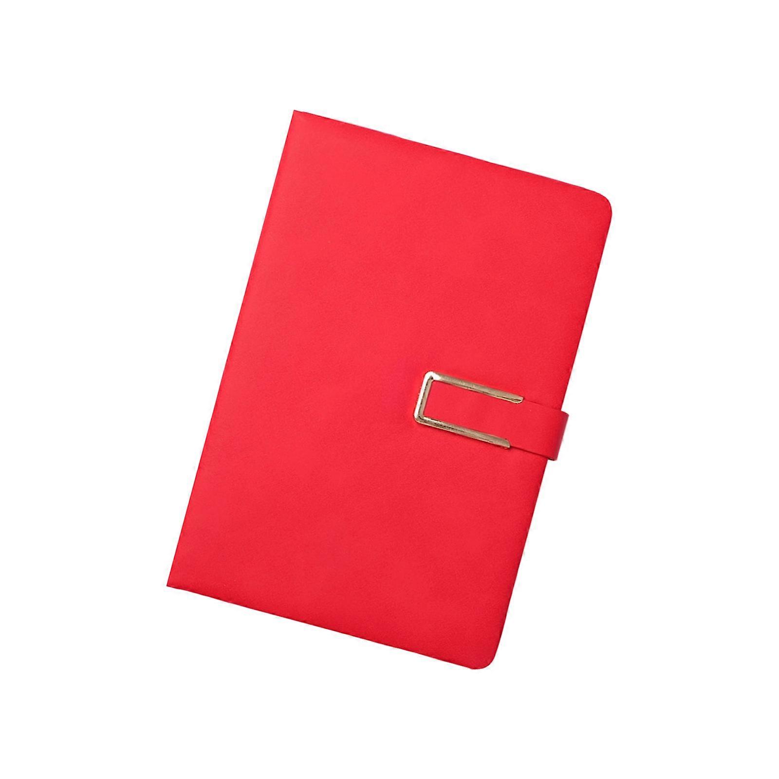 Hardcover Leather Journal Travel Writing Notebook 200 Pages Wide Lined Ribbon Bookmarks For Daily Journaling Note Taking  Red