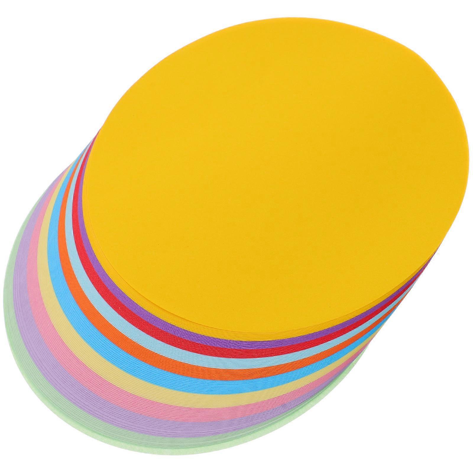 100 Sheets of Colored Round Paper Sheets Folding Paper Sheets Origami Craft Paper Kids Folding Paper