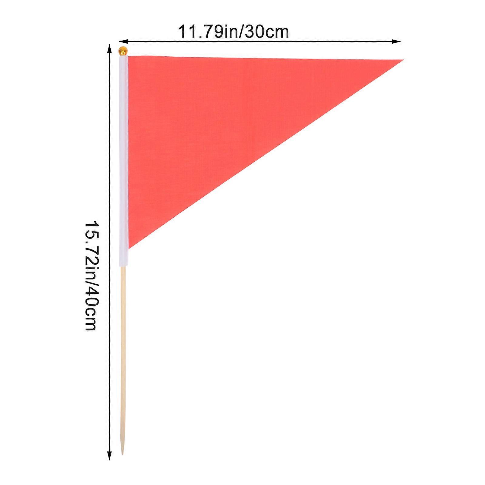 10pcs Marking Flags Lawn Marker Flags Triangle Flags Survey Flags Boundary Flags