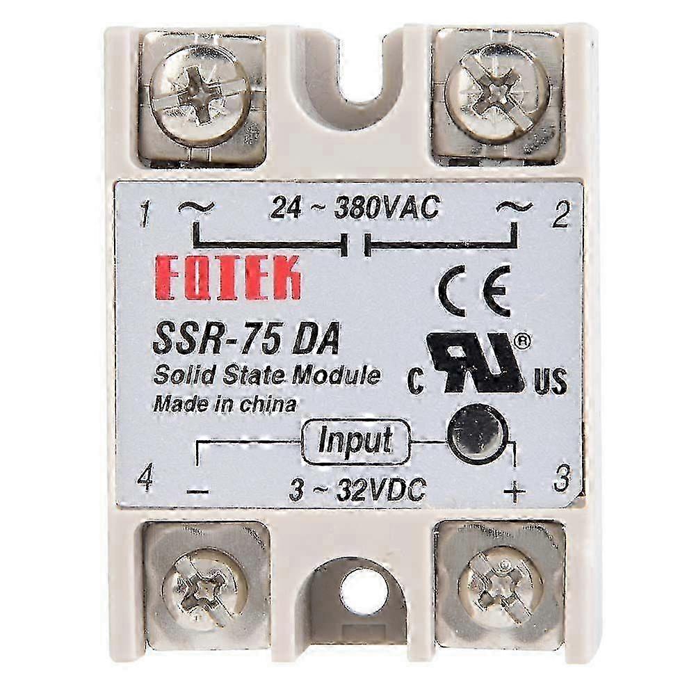 DC AC Solid State Relay SSR-75DA 75A 3-32VDCto 24-380VAC SSR