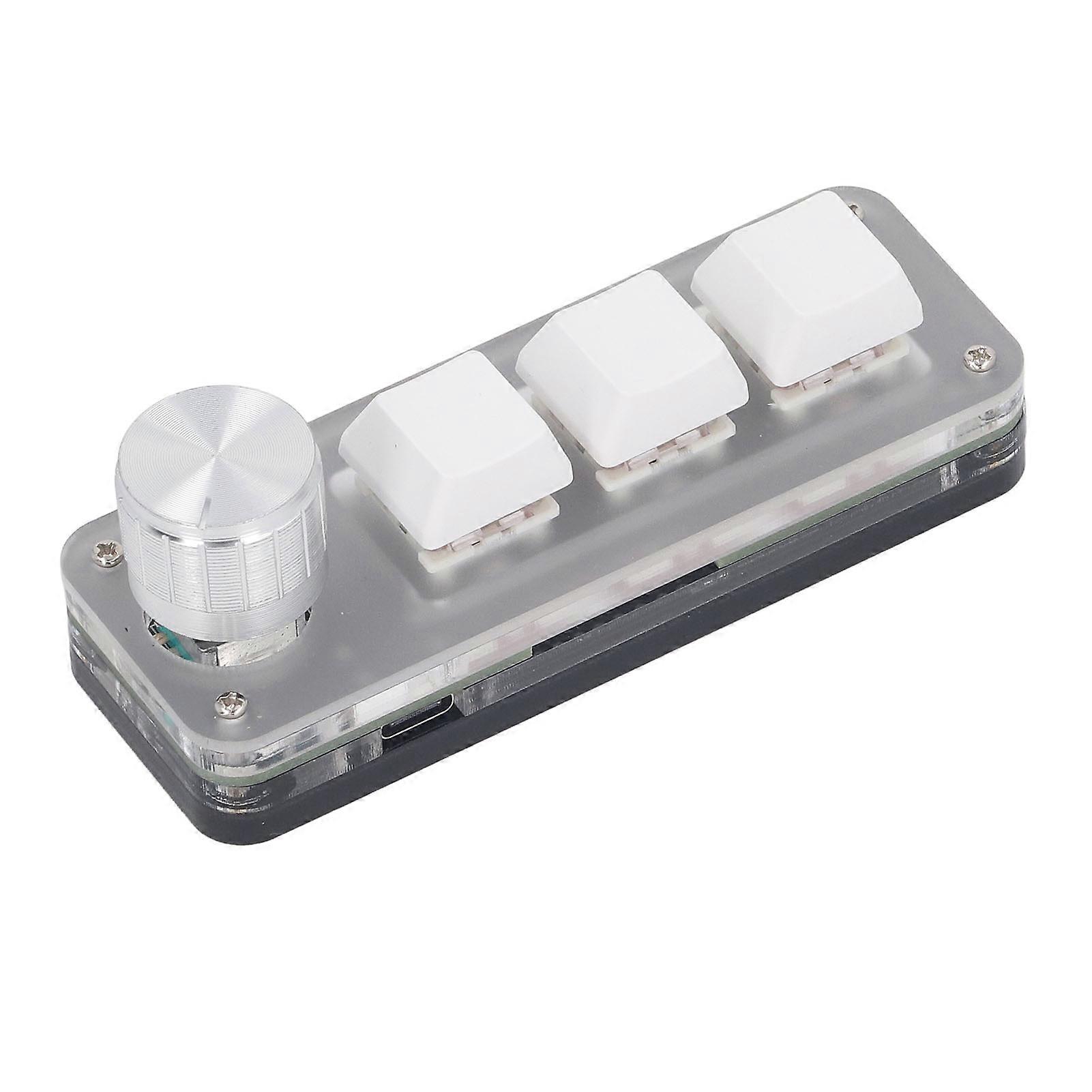 Wired Industrial Mini 3 Key Keypad Dustproof Mechanical Gaming Keyboard with Red Switch