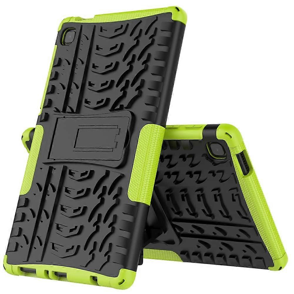 Shockproof Case with Stand and Handle Rugged Travel Cover Green for Samsung Galaxy Tab A7 Lite