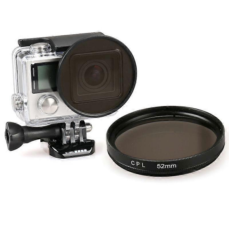 52mm Round Circle CPL Lens Filter for GoPro HERO4
