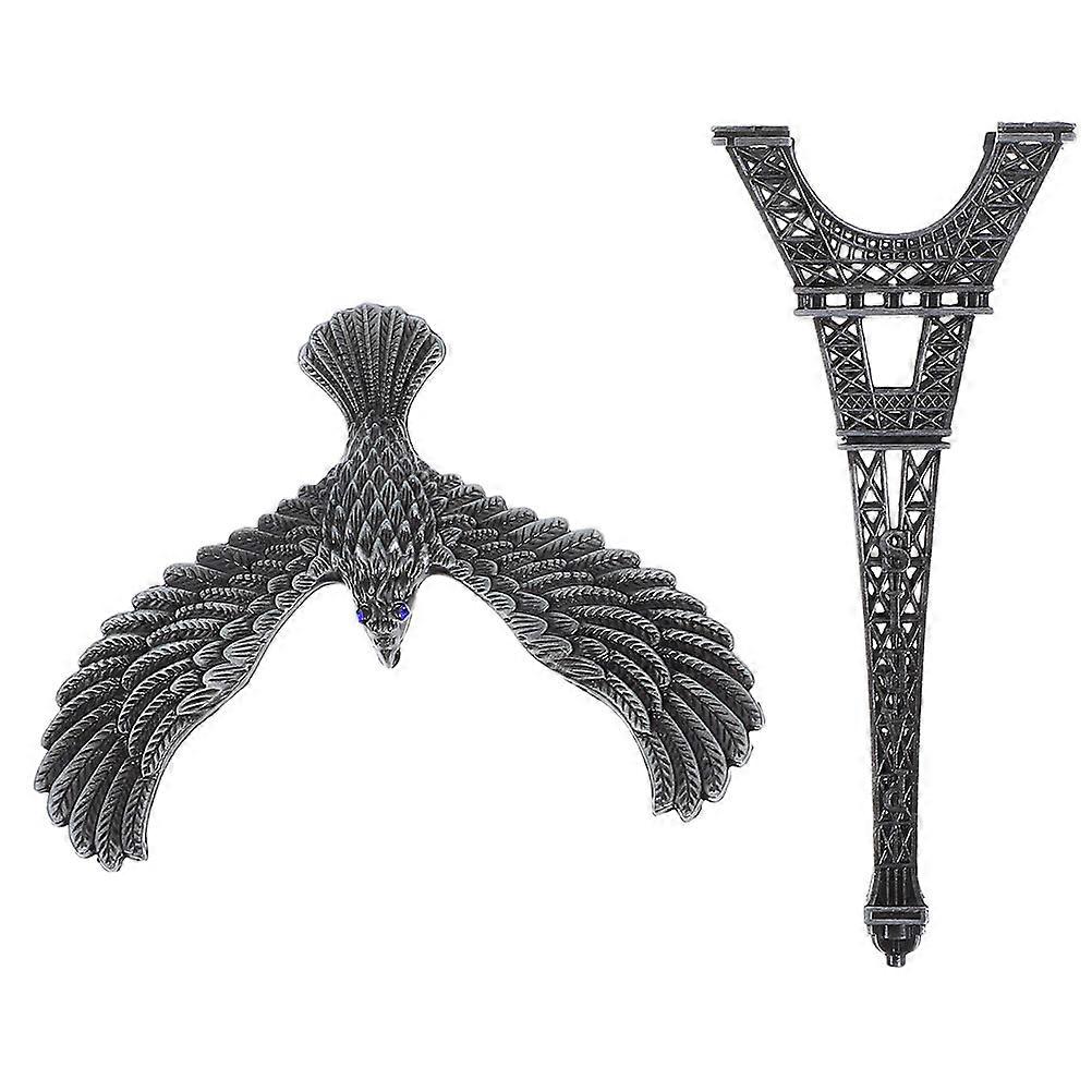 Balancing Eagle Toy Retro Eiffel Tower Model for Home Office Decor