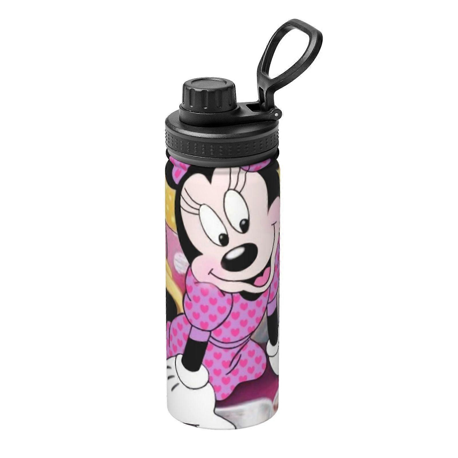 Minnie Mouse Sports Insulated Water Bottle Stainless Steel Portable Cup Outdoor Water Bottle Fashion Travel Fitness Student\r\n One Size.