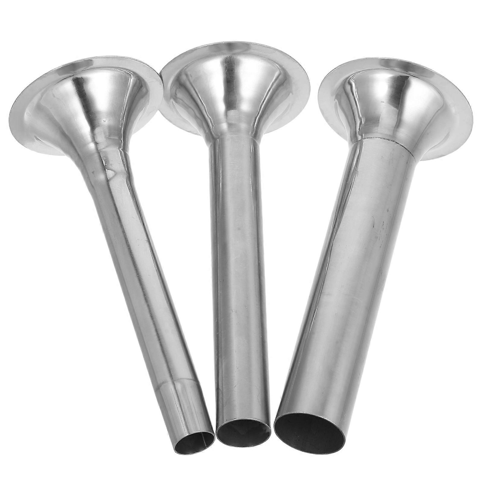 Versatile Sausage Stuffing Tubes for Filling 3Pcs Stainless Steel Kit