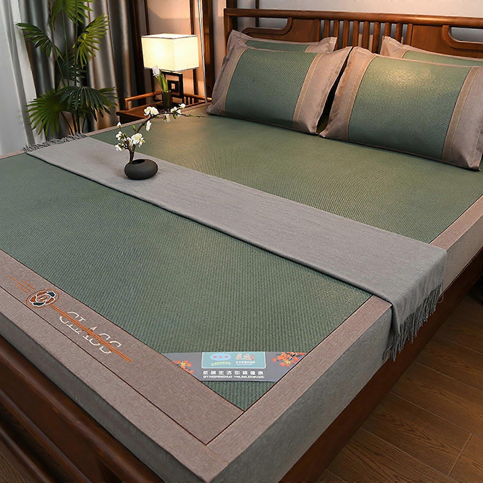 Cooling Bamboo Mat DoubleSided Breathable Foldable Summer Sleeping Pad 150x200cm Color C