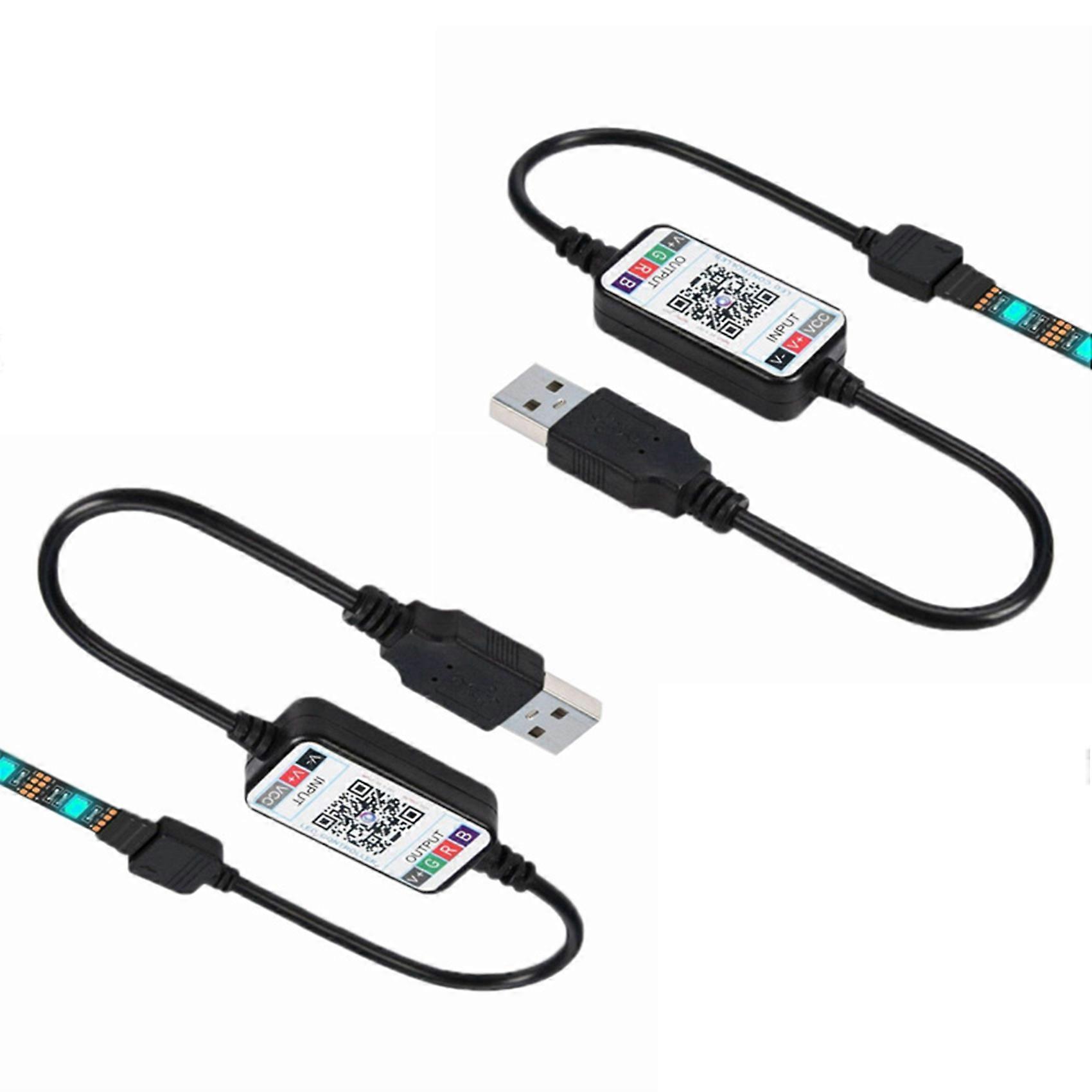 2X Wireless Bluetooth LED Dimmer Remote Controller DC5-24V Phone APP Connection Control for RGB Light Strip Timer Switch