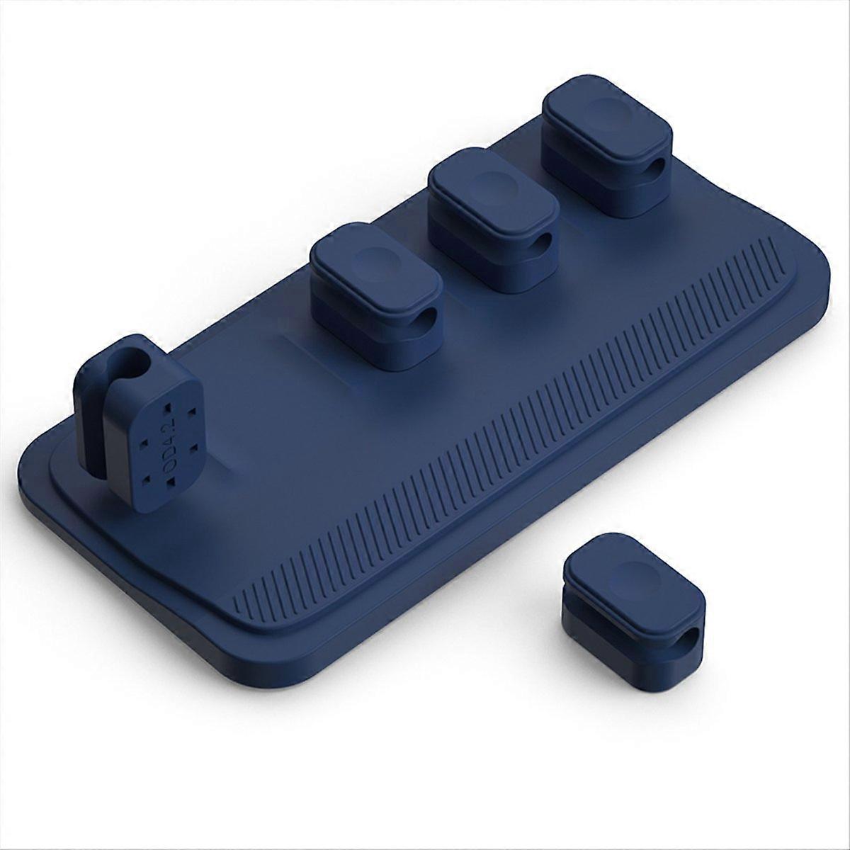 Self-Adhesive Silicone Magnetic Cable Organizer Holder Desktop Clips