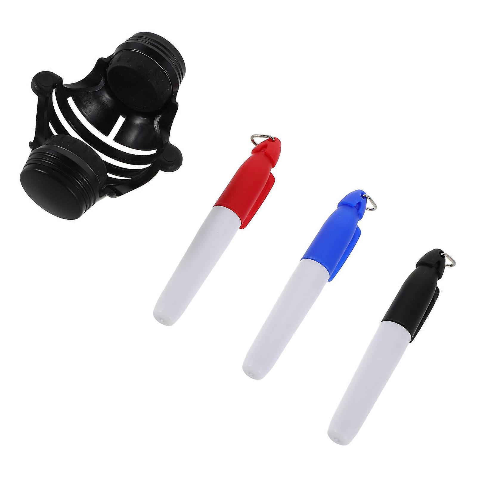 Golf Ball Alignment Tool with Marker Pen for 4Sets Professional Golf