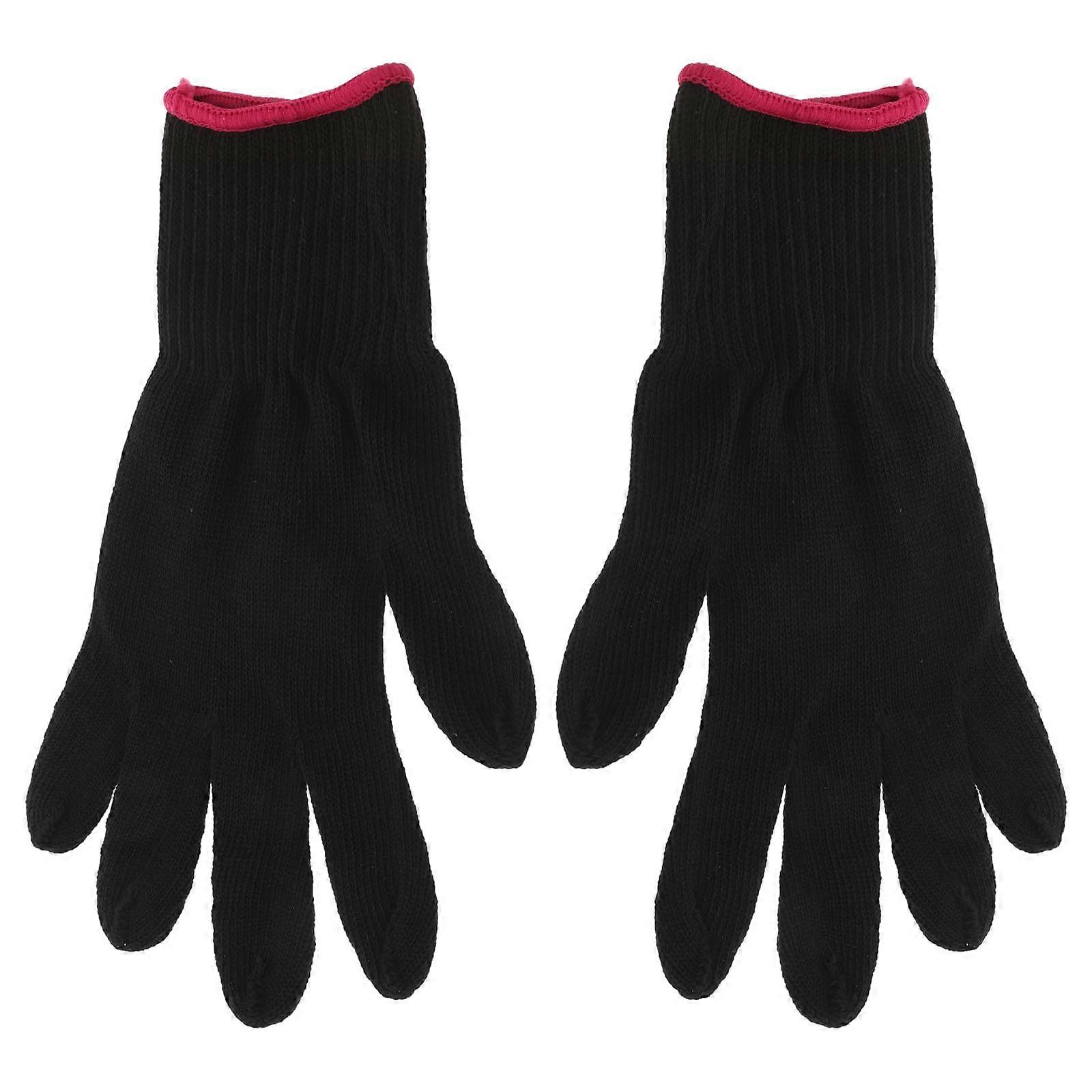 Heat Resistant Styling Glove for Curling and Flat Irons with DualFunction Salon Quality Black