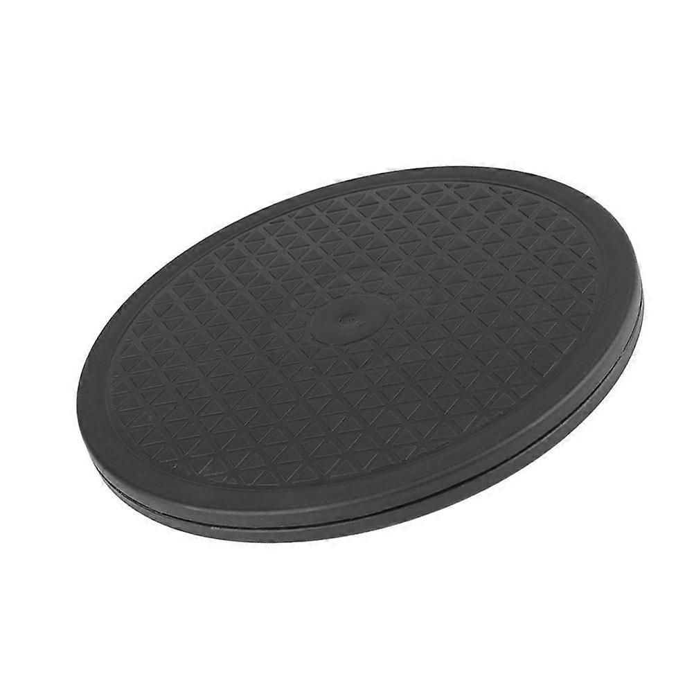 1Pc Rubber Table Turntable Rotating Information Sharing Turntable (Black)
