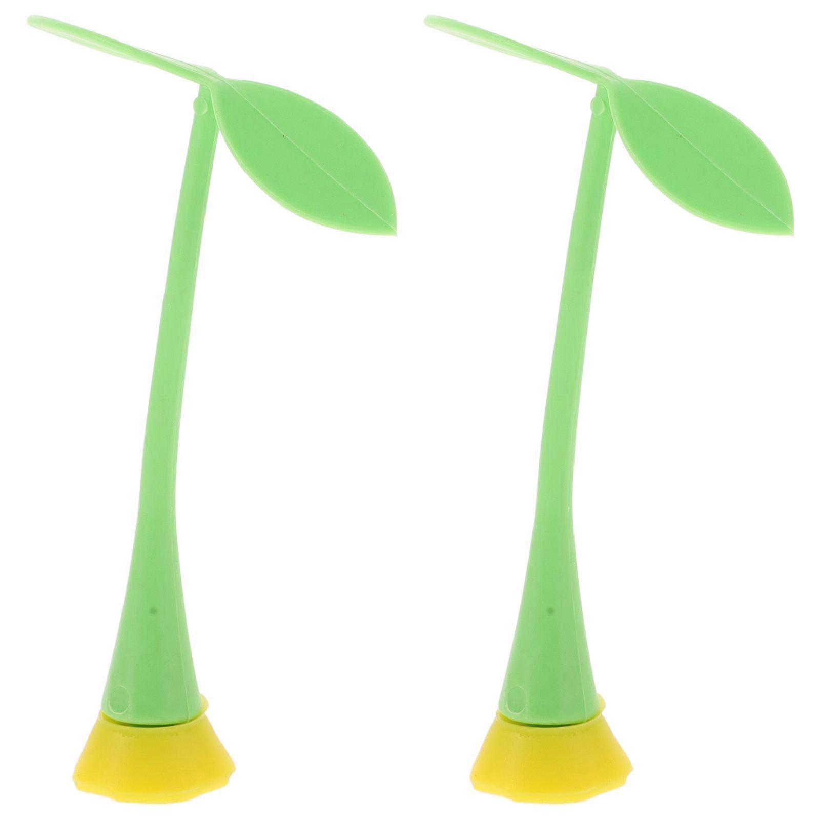 Small Tree Sapling Car Roof Decoration for Bicycle Use 2Pcs Assorted Colors