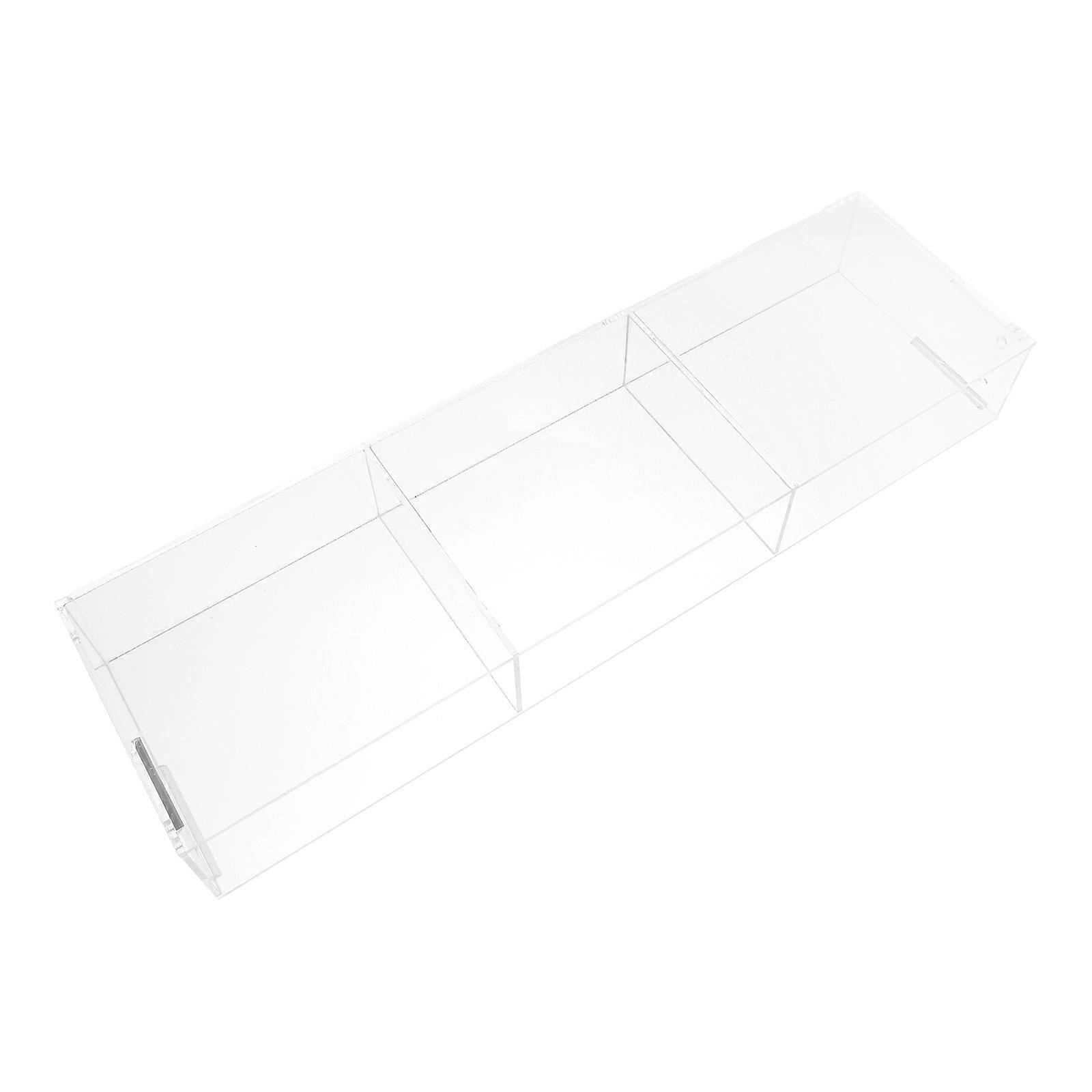 Acrylic Brochure Holder Stand for Decoration Transparent with Multiple Sections