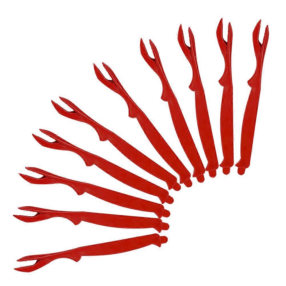 Crab Fork Household Crab Fork for Eating Use 10Pcs Easy to Use Plastic