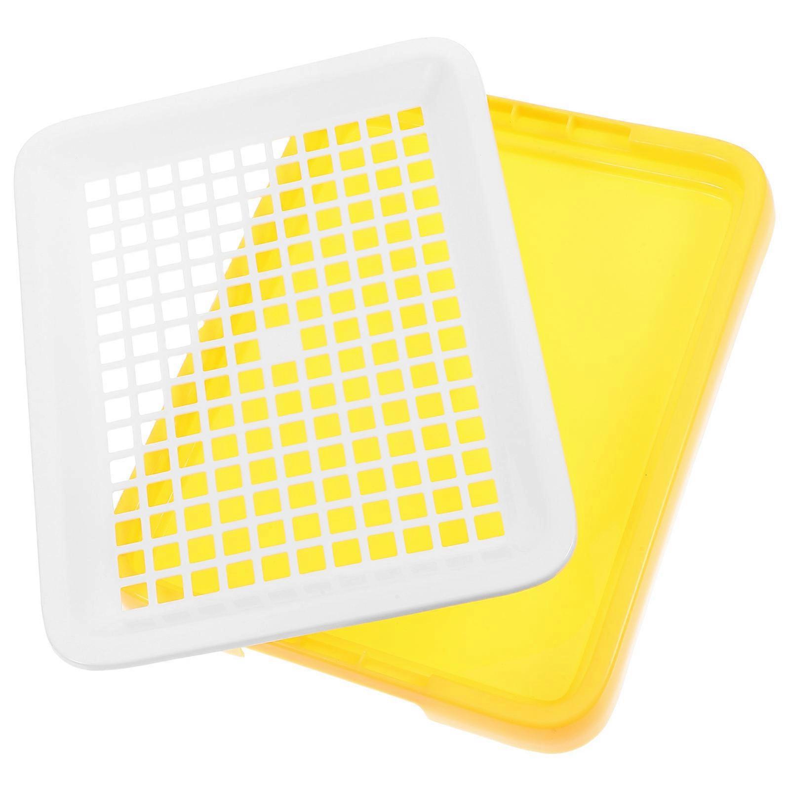 Plastic Bunny Litter Box Rectangular Toilet for Small Animals