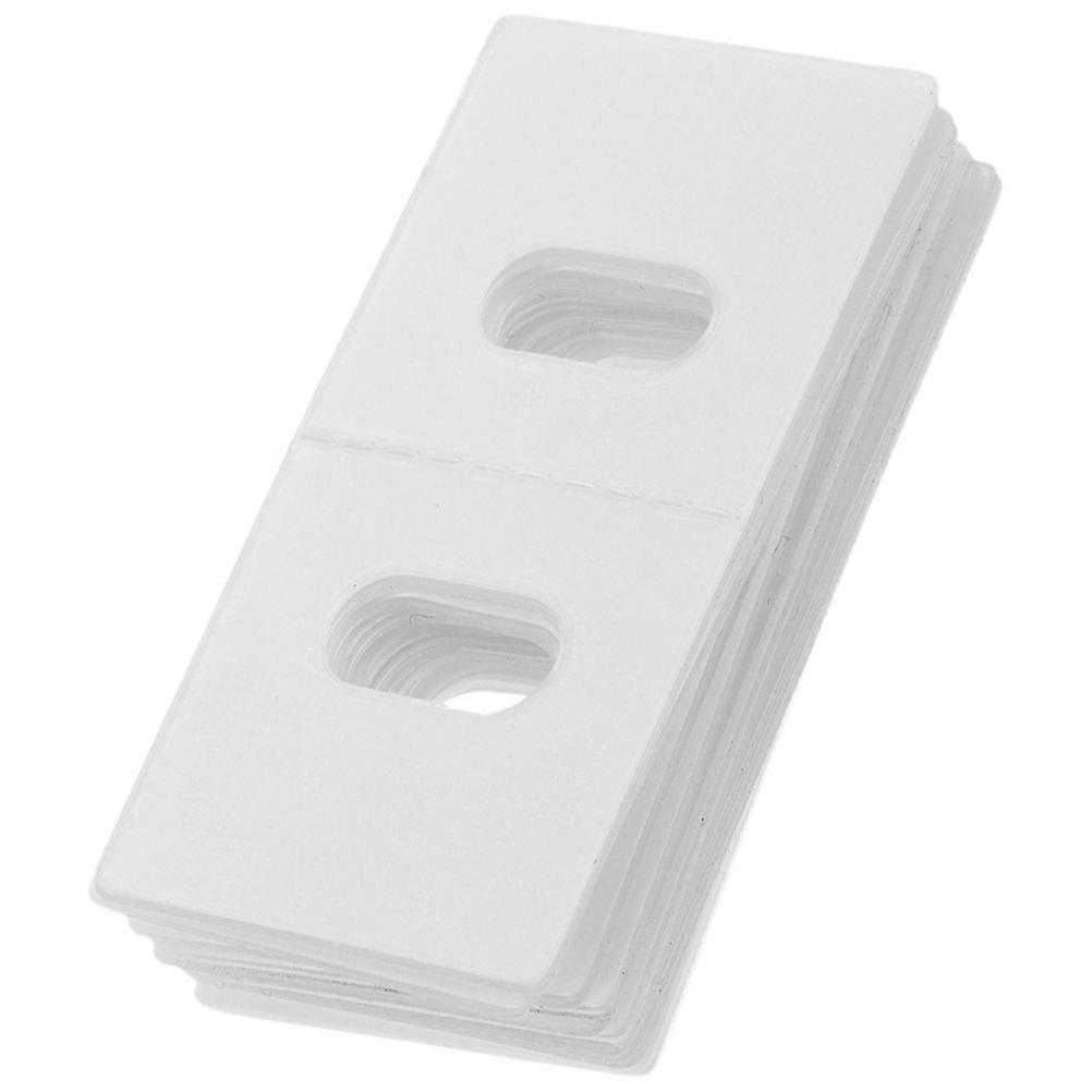 Vertical Blind Replacement Tabs For Easy Installation By Homeowners And DIY Users With Rectangular Shape In White Color 80Pcs