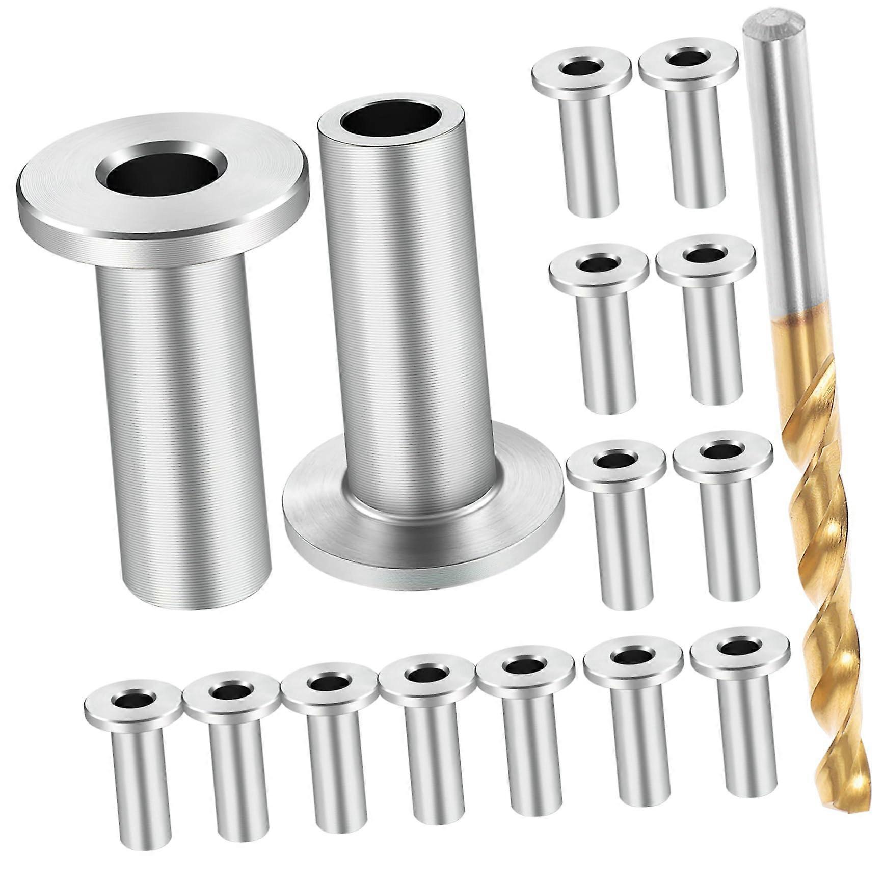 Stainless Steel Cable Railing Protector Sleeves for Wood Posts, DIY Deck Wire Rope Protection