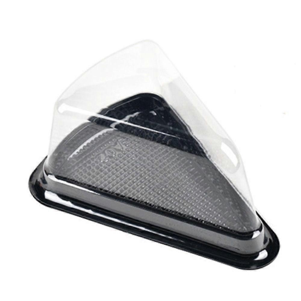 50Pcs Triangular Cheesecakes Box Plastic Dessert Containers Commercial Cake Slice Boxes  Restaurant